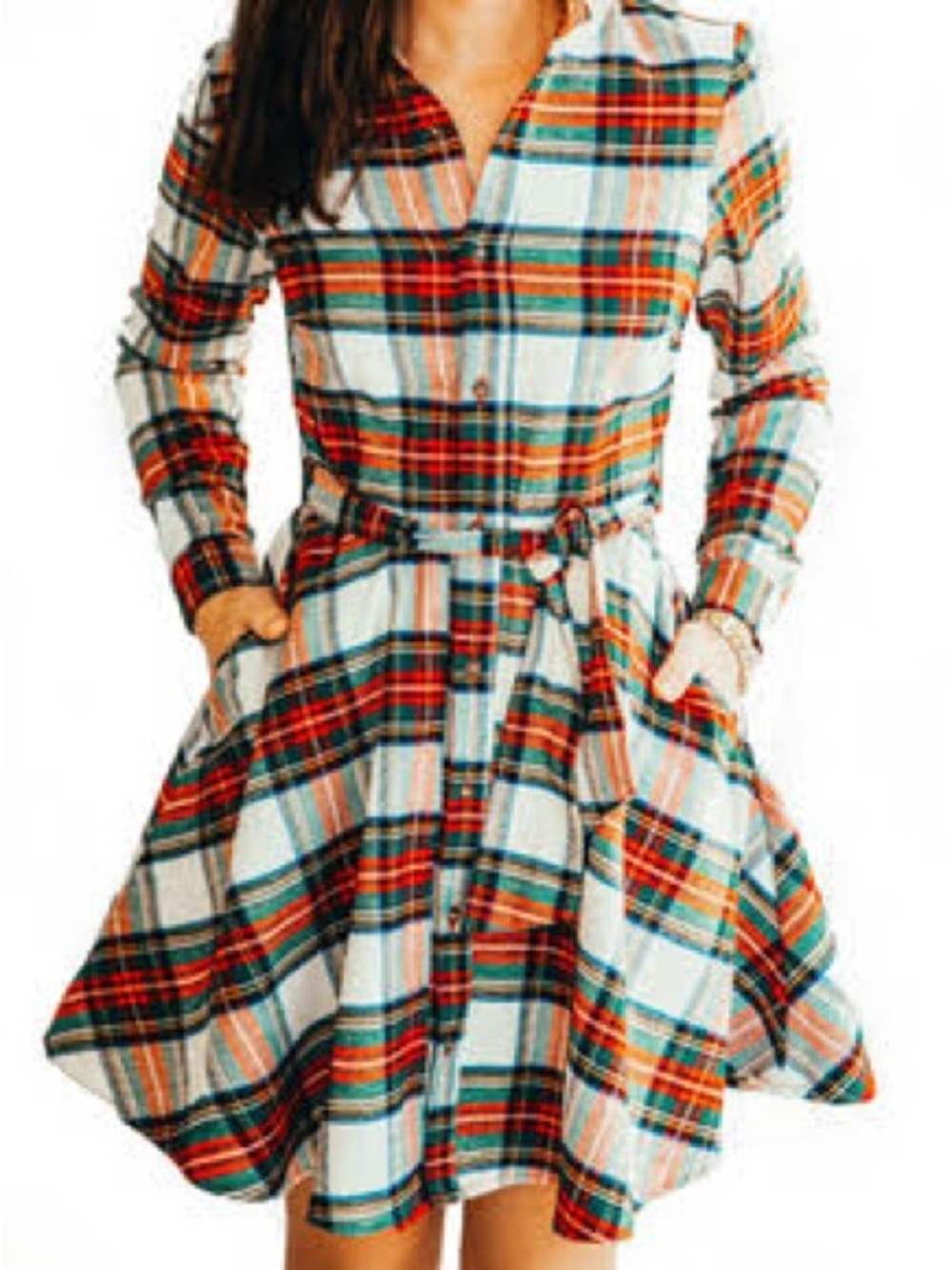 Kiel James Patrick - Cottagecore plaid dress